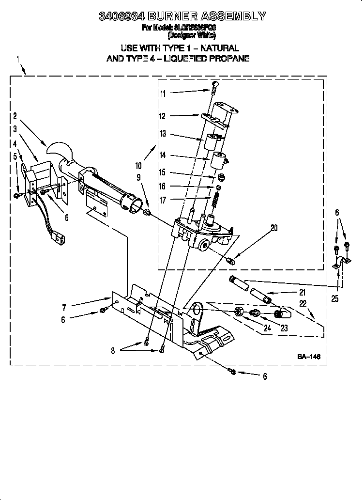 3406924 burner assembly