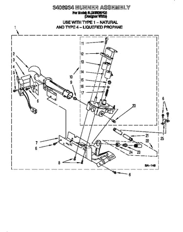 3406924 burner assembly