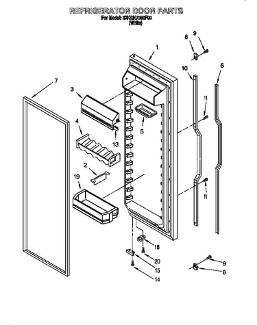 Refrigerator door