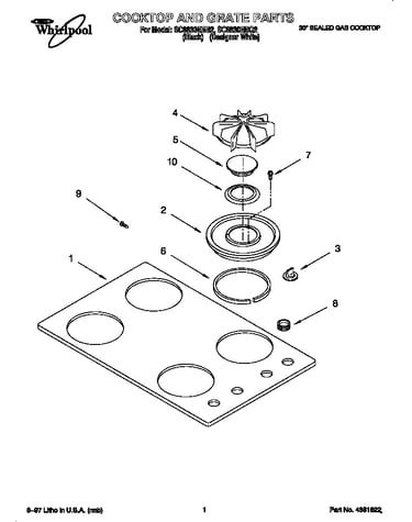 Cooktop and grate