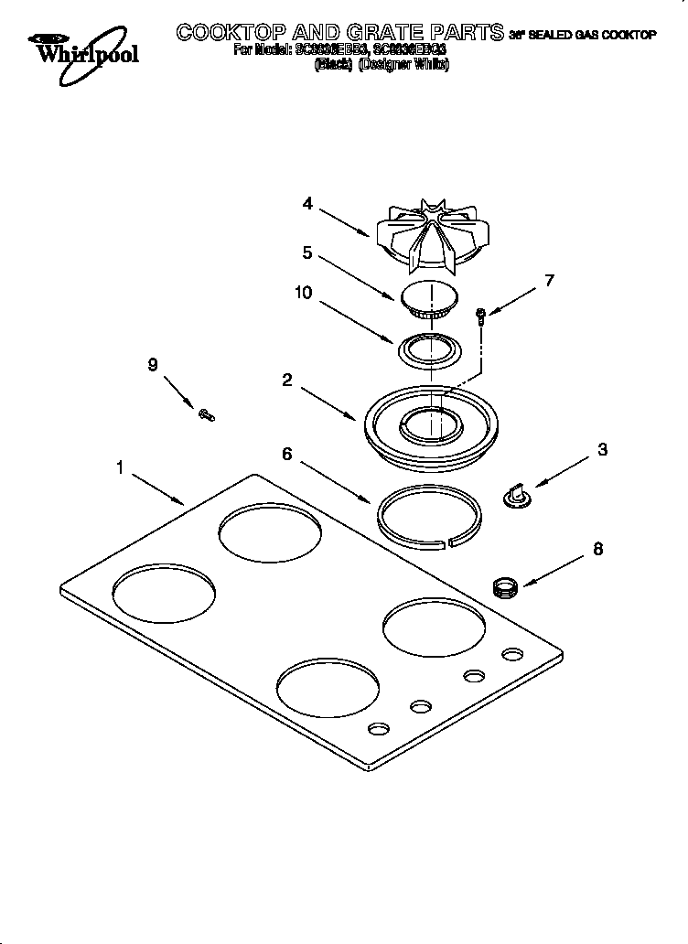 COOKTOP AND GRATE