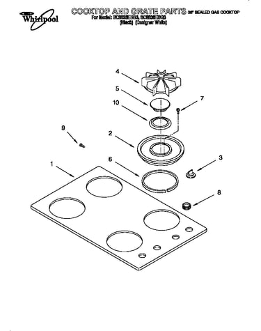 Cooktop and grate