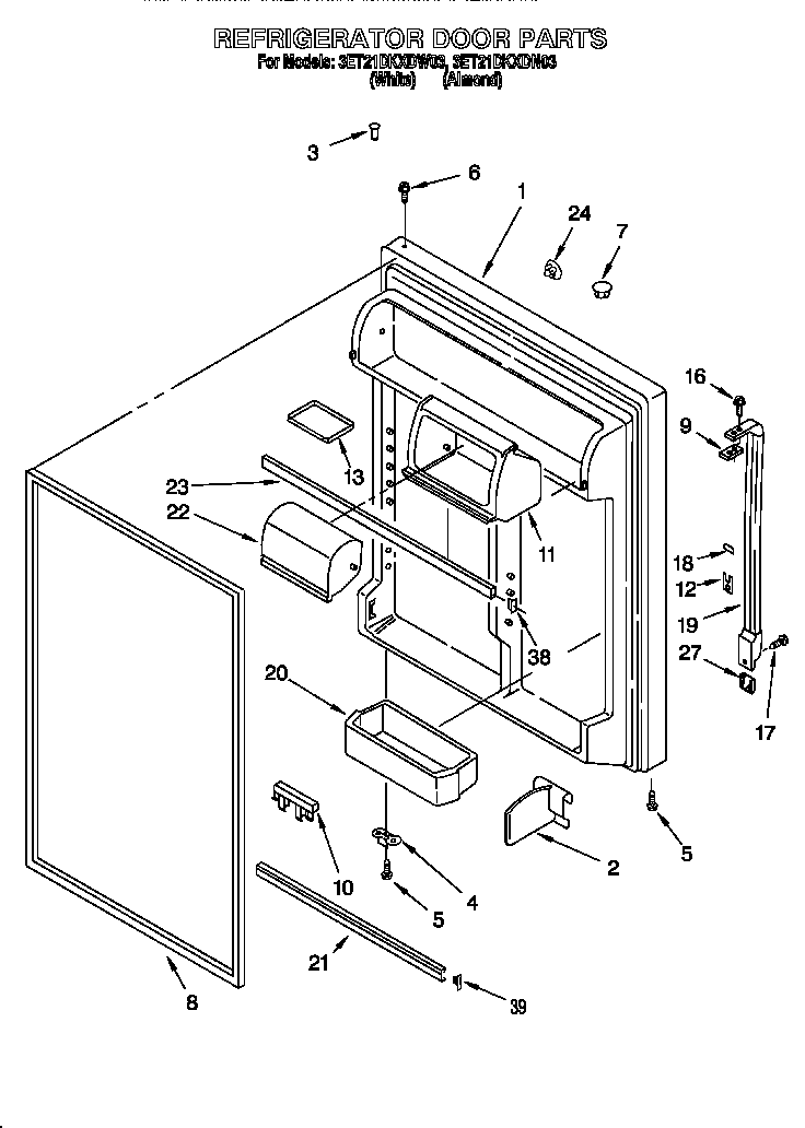 Refrigerator door
