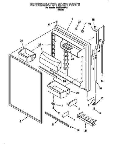 Refrigerator door