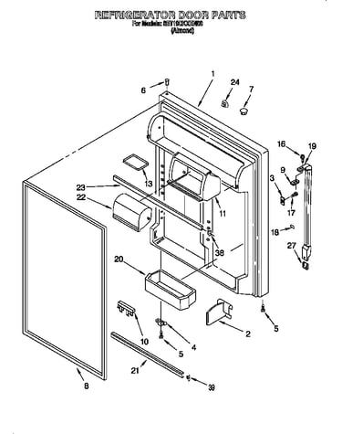 Refrigerator door