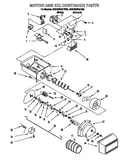 Motor and ice container