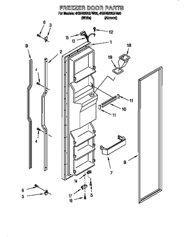 Freezer door