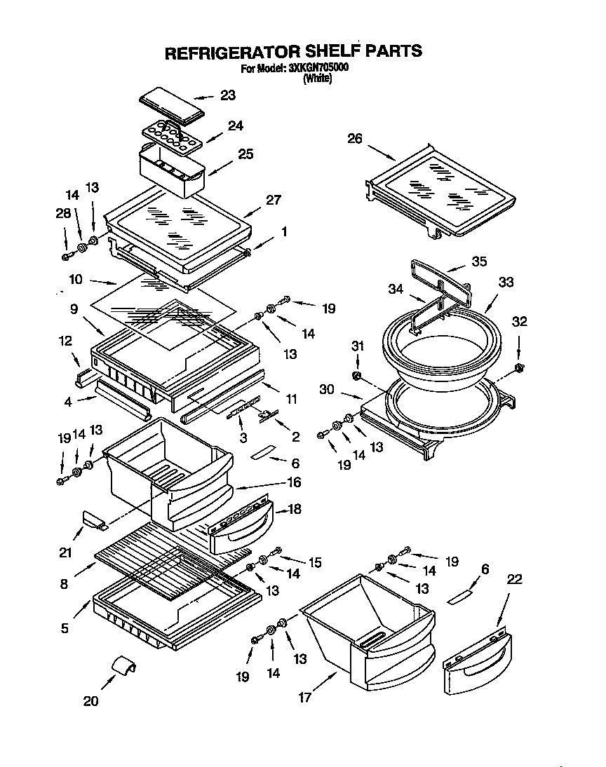 Refrigerator shelf
