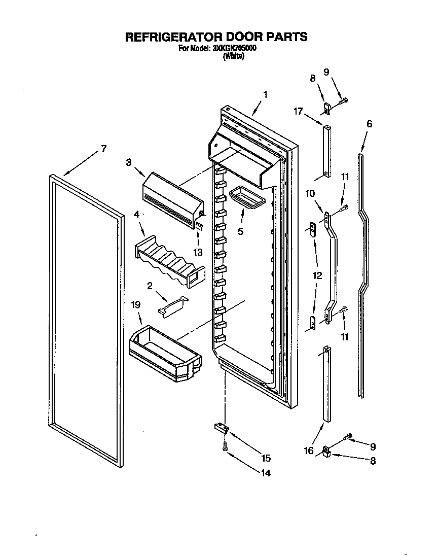 Refrigerator door