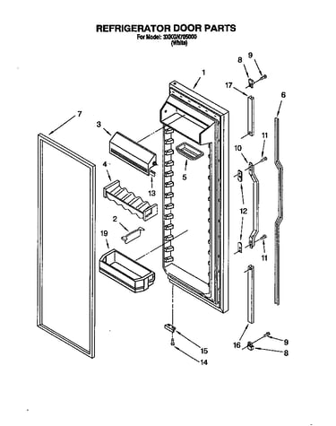 Refrigerator door