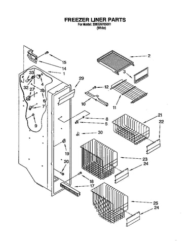 Freezer liner