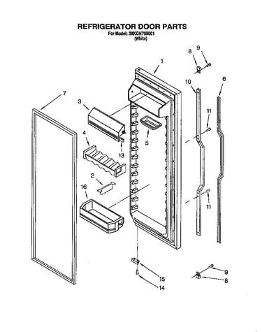 Refrigerator door