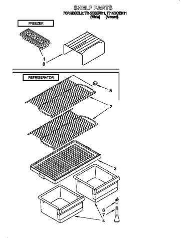 Shelf parts