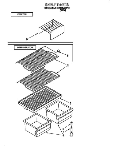 Shelf parts