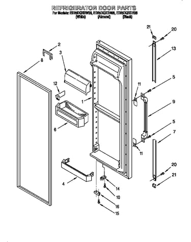 Refrigerator door parts