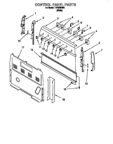 Control panel parts