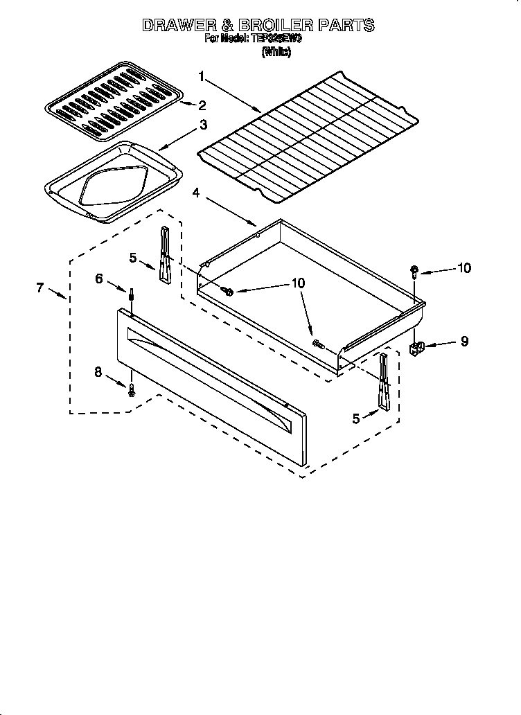 Drawer & broiler parts