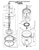 Agitator, basket and tub parts