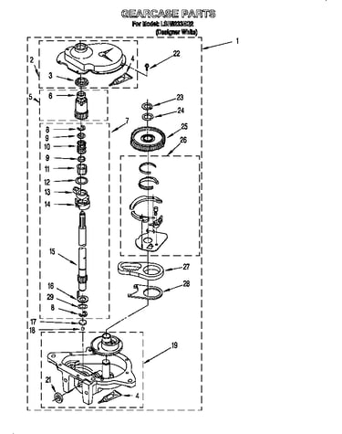 Gearcase parts