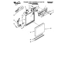 Whirlpool 7DP840CWDB0 frame and console parts diagram
