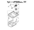 Whirlpool RF310PXDN0 cooktop parts diagram