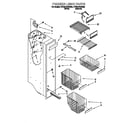 Whirlpool 4YED27DQDN02 freezer liner parts diagram