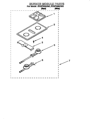 Burner module parts