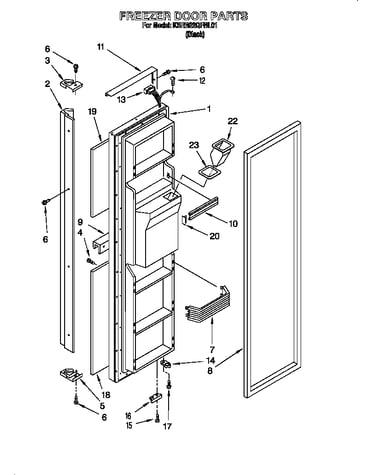 Freezer door parts