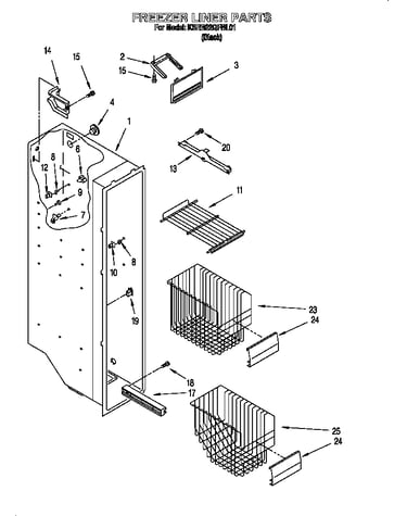 Freezer liner parts