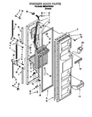 Freezer door parts