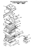 Refrigerator shelf parts