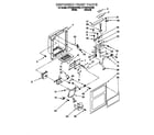 Whirlpool 4YED25DQDN02 dispenser front parts diagram