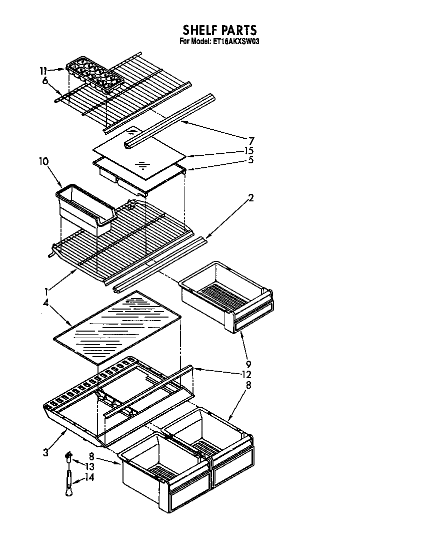 Shelf parts