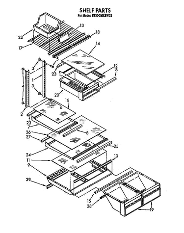 Shelf parts