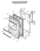 Refrigerator door parts