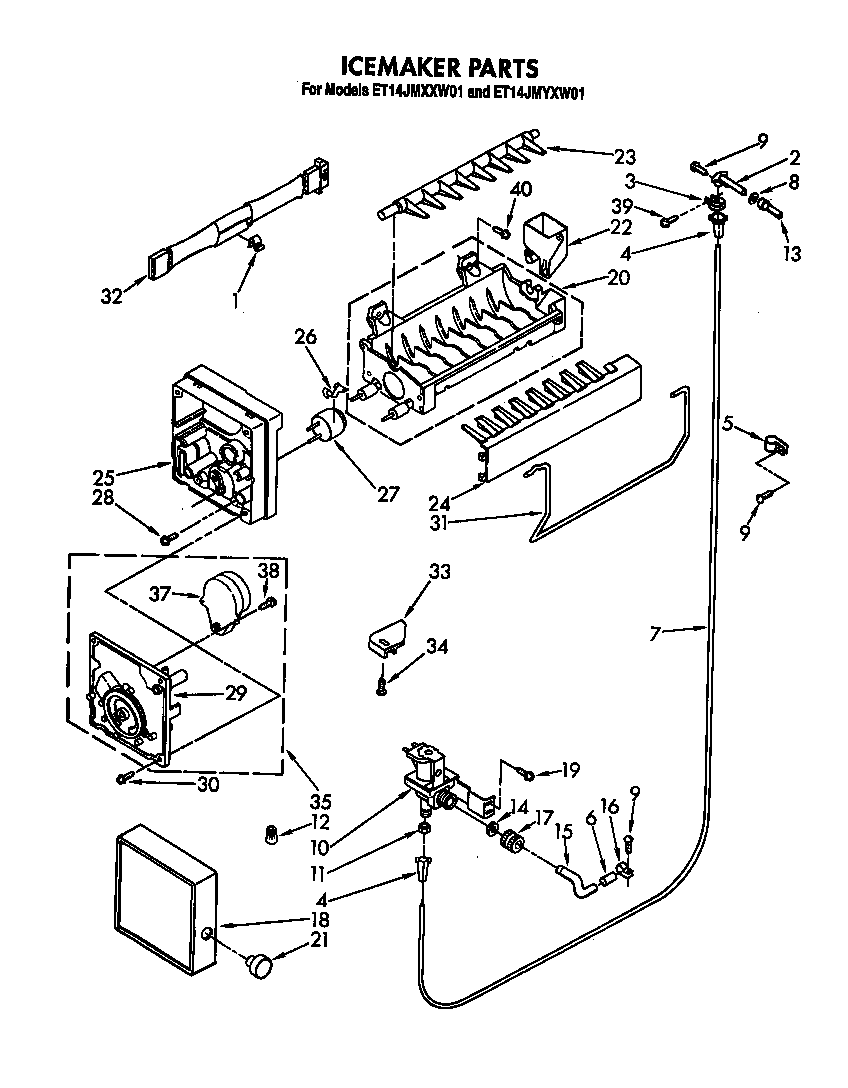 Icemaker parts