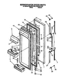Refrigerator door parts