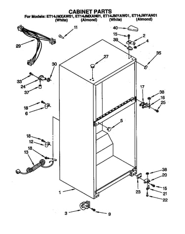 Cabinet parts