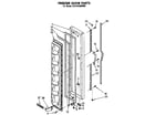 Whirlpool ED19TKXMWR0 freezer door parts diagram