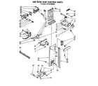 Whirlpool ED19TKXMWR0 air flow and control parts diagram