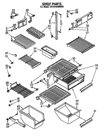 Shelf parts