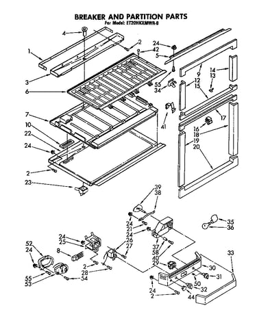 Breaker and partition parts