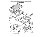Whirlpool ET14EKXPWR0 compartment separator and control parts diagram