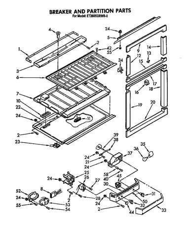 Breaker and partition parts