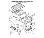 Whirlpool ET14JKXMWR5 compartment separator and control parts diagram