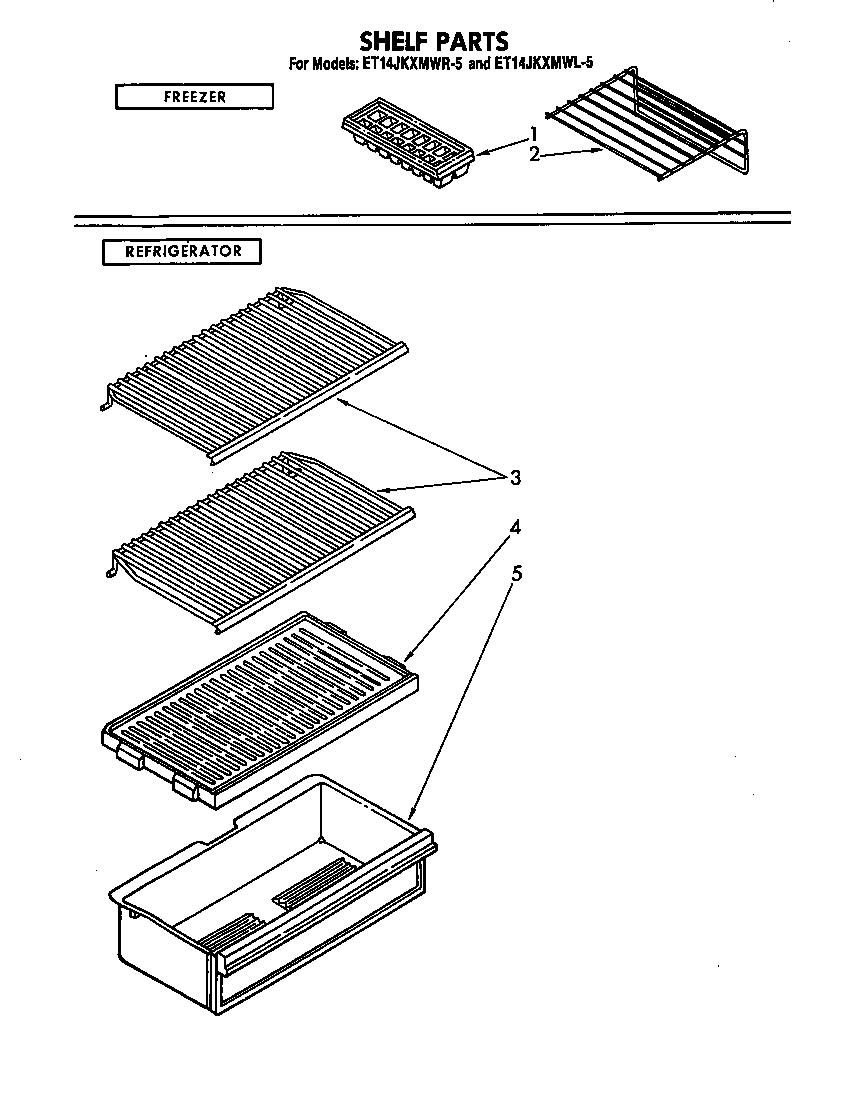 SHELF PARTS