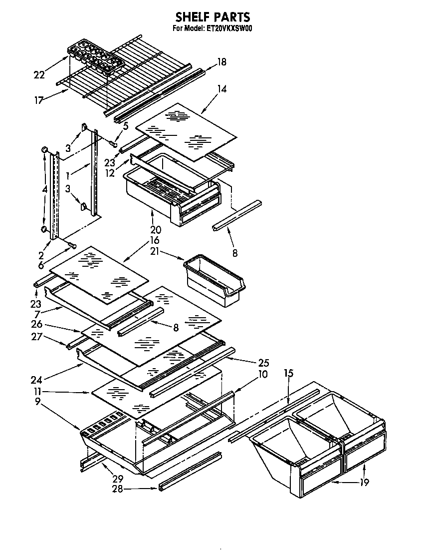 Shelf parts