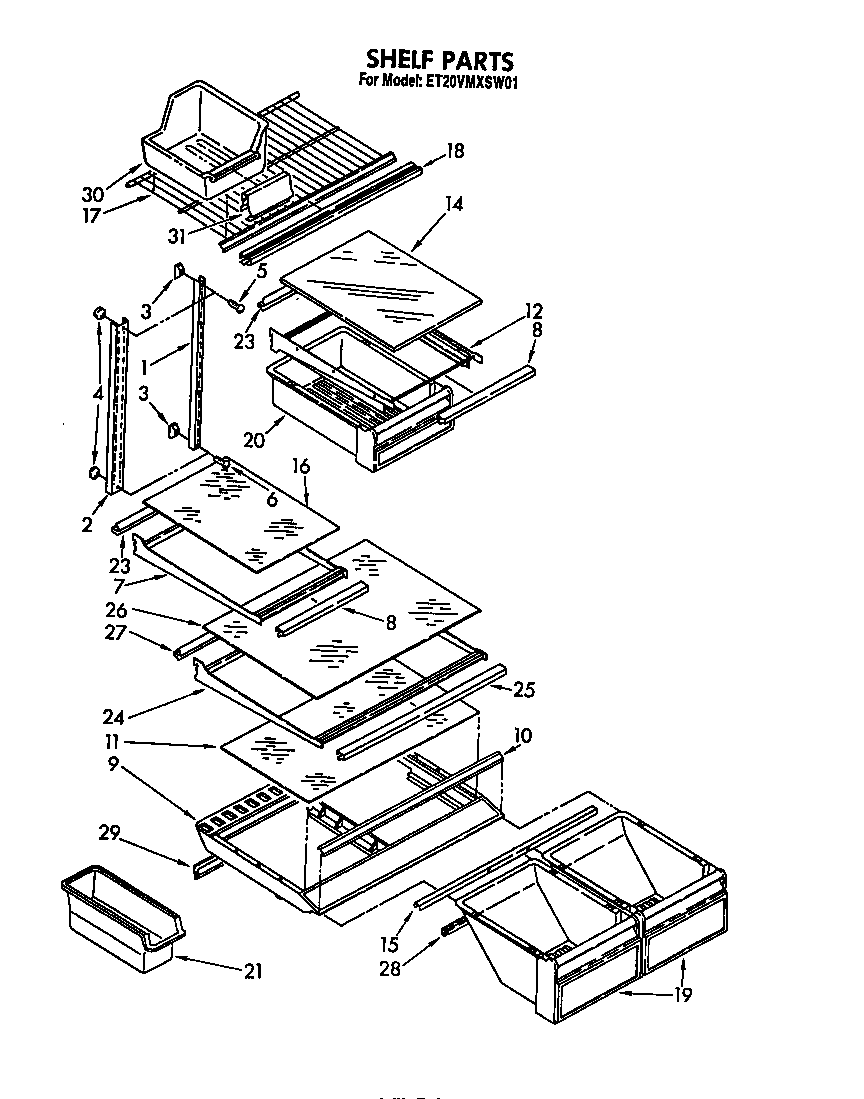 Shelf parts