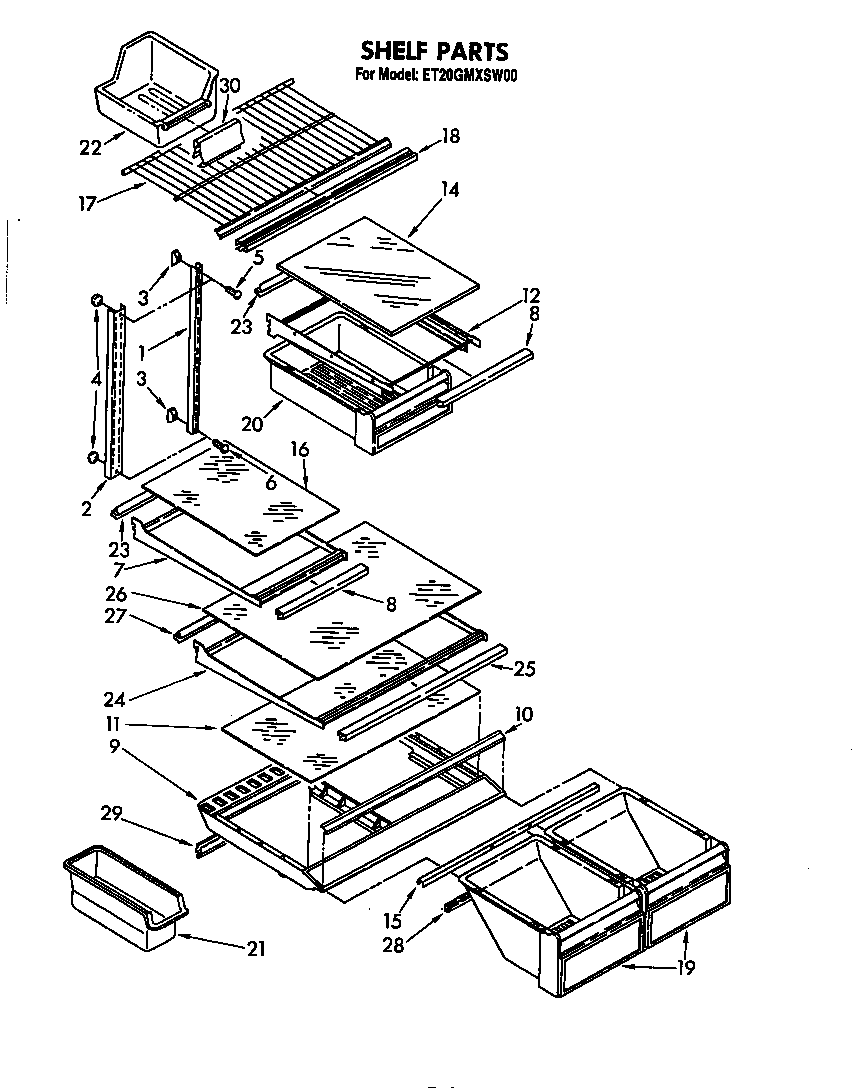 Shelf parts