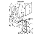 Whirlpool ED22MKXRWR2 cabinet parts diagram